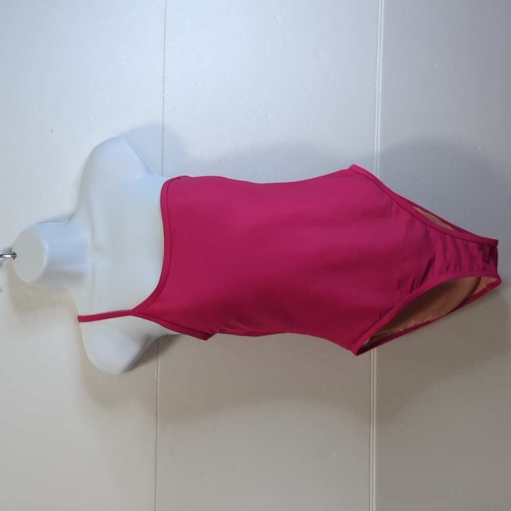 Women's J Crew Hot Pink One shoulder Swimsuit